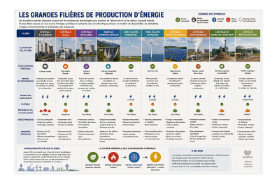 Les grandes filières de production d'énergie